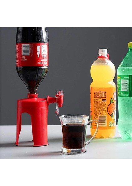 Kutu ile Ilginç Soda Kola Şişesi Baş Aşağı Içme Dispenseri Tasarrufu Su Içecek Dispenserleri Dokunun Parti Ev Bar Mutfak Gadget (Yurt Dışından)