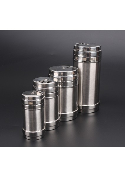 Set-D Baharat Kavanozları Çıkartmalar ve Kalemle Birlikte Paslanmaz Çelik Baharat Kavanoz Seti Tuzluk Baharat Biber Çalkalayıcı Barbekü Serpin Tuz Barbekü (Yurt Dışından)