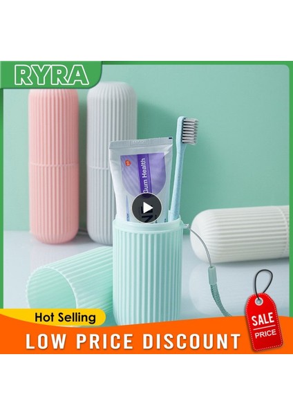 Gri 51-100 ml Basit Iskandinav Seyahat Taşınabilir Yıkama Bardak Organizatör Banyo Plastik Diş Fırçası Tutucu Depolama Organizatör Bardak Banyo Setleri (Yurt Dışından)