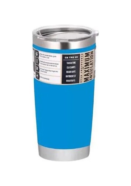20OZ Açık Mavi Lazer Gravür Paslanmaz Çelik Tumbler 20OZ Tumbler Çift Duvar Vakum Yalıtımlı Seyahat Kahve Keller Büyük Kapasiteli Spor Bardakları (Yurt Dışından) fırsatları