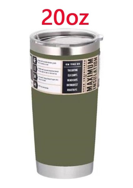 20OZ Açık Mavi Lazer Gravür Paslanmaz Çelik Tumbler 20OZ Tumbler Çift Duvar Vakum Yalıtımlı Seyahat Kahve Keller Büyük Kapasiteli Spor Bardakları (Yurt Dışından) indirimleri