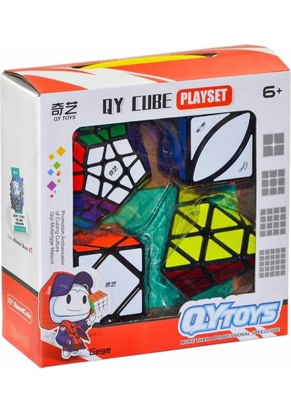 1543 Speed Küp 4'lü Aile Paketi Megaminx Pyramis