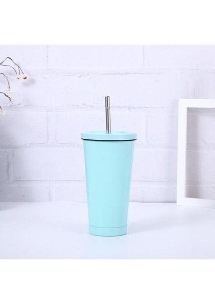 03 500ML 380/500/820ML Paslanmaz Çelik Hasır Bardak Kahve Kupa Reusabletravel Taşınabilir Su Bardağı Ev Kapaklı Içme Drinkware Hediye (Yurt Dışından)