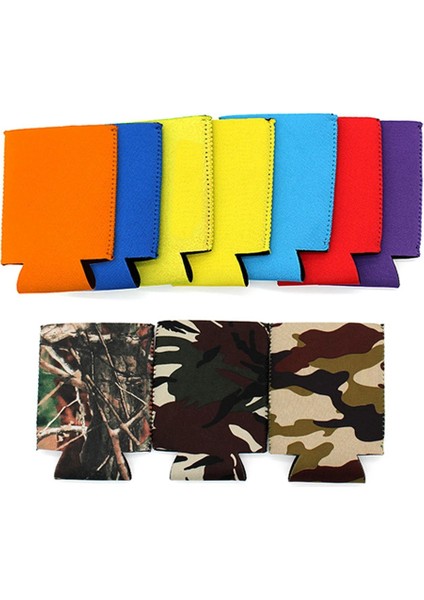 Yaprak Kamuflaj 10X13CM Yalıtımlı Kola Bira Içecek Kutusu Şişe Kol Kupa Kapağı Bardak Tutucu Dalış Bezi Isı Yalıtımı Yumuşak Dayanıklı Taşınabilir (Yurt Dışından)