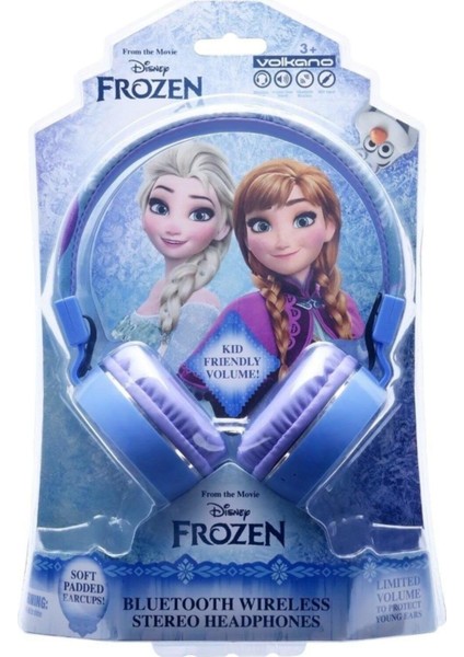 Frozen Karlar Ülkesi Anna Elsa Bluetooth Kulaklık Kablosuz Çocuk Kulaklığı Lisanslı DY-1006-FR