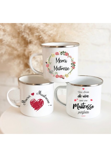 XH1729-A015WH-8 Fransız Çiçek Baskılı Emaye Kupalar Yaratıcı Kahve Kupa Süt Şarap Bira Içecek Meyve Suyu Fincanı Okul Ev Kolu Drinkware Öğretmen Hediyeler (Yurt Dışından) fiyatları