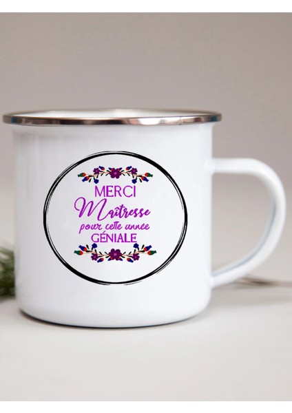 XH1729-A015WH-8 Fransız Çiçek Baskılı Emaye Kupalar Yaratıcı Kahve Kupa Süt Şarap Bira Içecek Meyve Suyu Fincanı Okul Ev Kolu Drinkware Öğretmen Hediyeler (Yurt Dışından) fırsatları