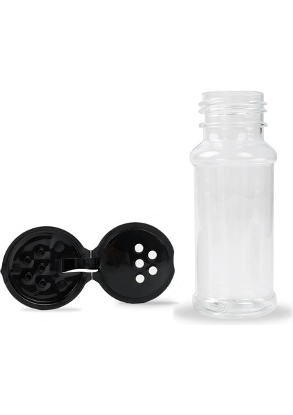 Siyah Renkli Kapaklı Mutfak Çeşni Şişe Saklama Kabı Şeffaf Baharat Kavanoz Tuz ve Biber Baharat Şişesi Baharat Rafı (Yurt Dışından) indirimleri