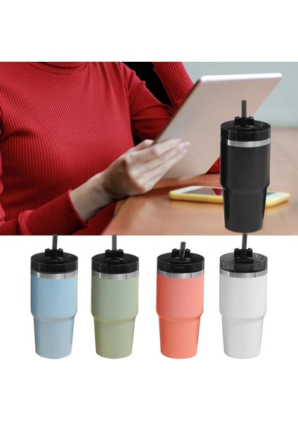 Siyah 600 ml Samanlı Su Şişesi Spor Su Şişesi Samanlı ve Kapaklı Paslanmaz Çelik Termal Bardak Çift Duvar Vakum Yalıtımlı (Yurt Dışından) fiyatları