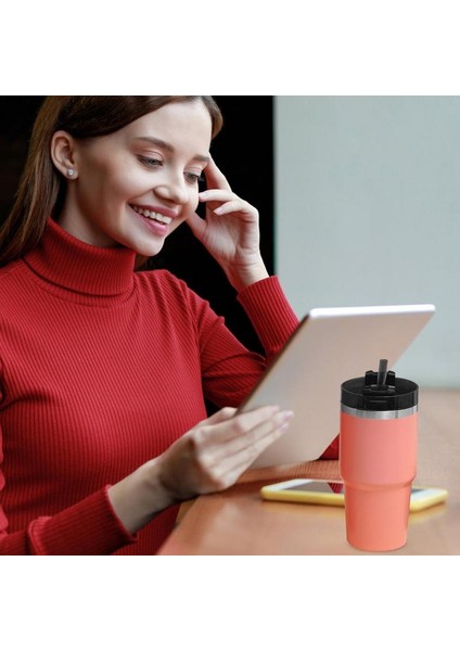 Siyah 600 ml Samanlı Su Şişesi Spor Su Şişesi Samanlı ve Kapaklı Paslanmaz Çelik Termal Bardak Çift Duvar Vakum Yalıtımlı (Yurt Dışından) indirimleri