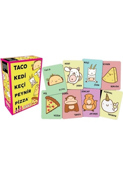 Taco Kedi Keçi Peynir Pizza - 8+yaş Akıl Oyunu