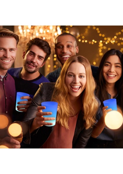 Pembe 1.5 Oz LED Buz Küpleri Parlayan Parti Topu Flaş Işığı Aydınlık Neon Düğün Festivali Noel Bar Şarap Bardağı Dekorasyon Malzemeleri (Yurt Dışından) fırsatları