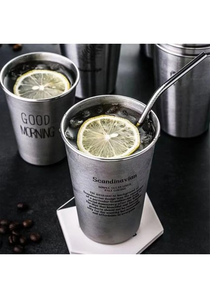 E-500ML 350/500ML Paslanmaz Çelik Bira Bardakları Northerneurope Sanayi Tarzı Sprey Boya Bira Bardağı Yaz Soğuk Su Içecekleri Bardak Kamp Kupalar (Yurt Dışından)