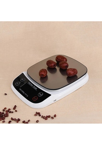 Beyaz 10KG Kahve Terazisi Su Geçirmez Dijital Mutfak Terazisi USB Şarj Edilebilir Kahve Elektronik LED Ekran Kahve Terazisi Zamanlayıcı ile 3/10KG (Yurt Dışından) indirimleri