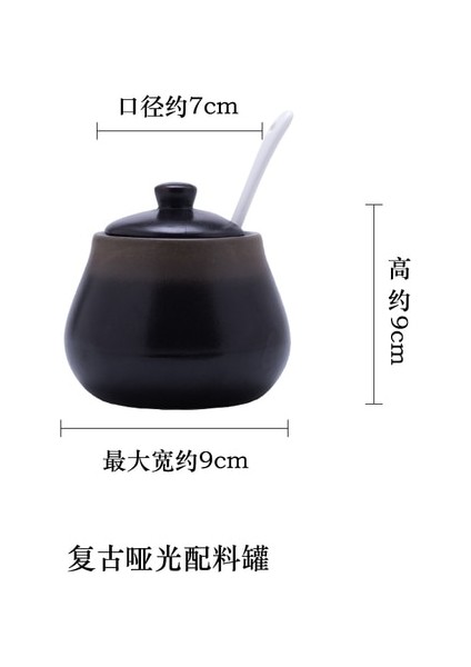 Tuzluk--03 Yaratıcı Seramik Baharat Kavanoz Baharat Kutusu Yağ Tuz Şeker Biber Çalkalayıcı Çeşniler Depolama Şişe Tutucu Mutfak Gadget (Yurt Dışından)