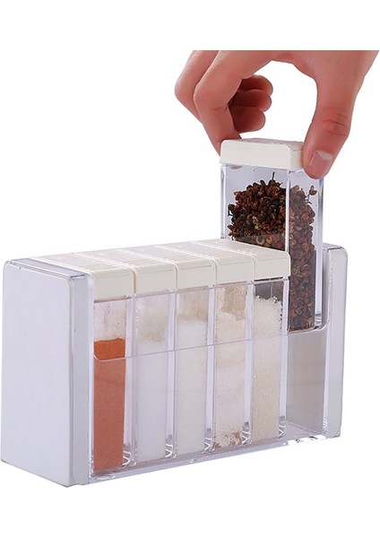 Beyaz 3 Takım Ev Mutfak Baharat Kutusu Kavanoz Şeffaf Tuz Biber Baharat Püskürtücü Saklama Kabı Mutfak Baharat Kimyon Şişe Tankı (Yurt Dışından) modelleri