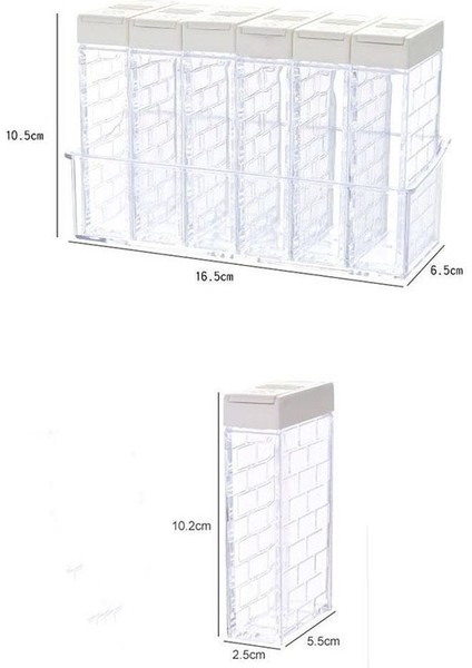 Beyaz 3 Takım Ev Mutfak Baharat Kutusu Kavanoz Şeffaf Tuz Biber Baharat Püskürtücü Saklama Kabı Mutfak Baharat Kimyon Şişe Tankı (Yurt Dışından) indirimleri