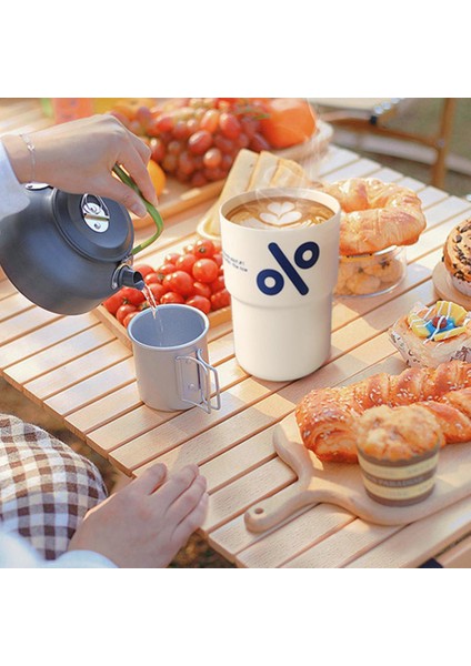 Beyaz 450 ml Yaratıcı Kahve Fincanı Mühürlü Kapaklı Gıda Sınıfı Pp Drinkware Taşınabilir Kullanışlı Kahve Kupa Seyahat Araba Su Bardağı Doğum Günü Hediyesi (Yurt Dışından)