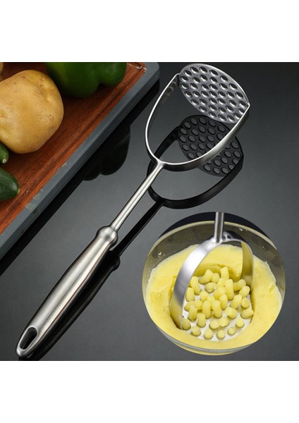 Gümüş Haşlanma Önleyici Patates Ezici Rahat Kavrama Patates Ezici Premium 304 Paslanmaz Çelik Havuç Için Uzun Saplı Patates Ezici (Yurt Dışından) indirimleri