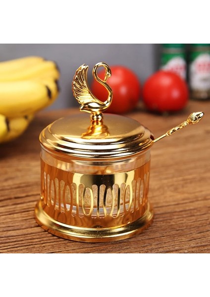 Set B Mutfak Malzemeleri Baharat Kavanoz Cam Alaşım Kahve Şekerlik Kaşık Baharat Kutusu Tuz ve Biber Seti Baharat Organizatör (Yurt Dışından) indirimleri