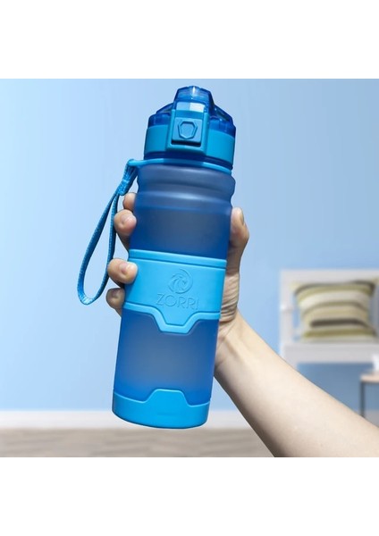 Mavi 500ML Bpa Içermeyen Plastik Su Şişesi Spor Için 400/500/700/1000ML Taşınabilir Sızdırmaz Drinkware Açık Spor Salonu Şişesi Bisiklet Şişesi (Yurt Dışından)
