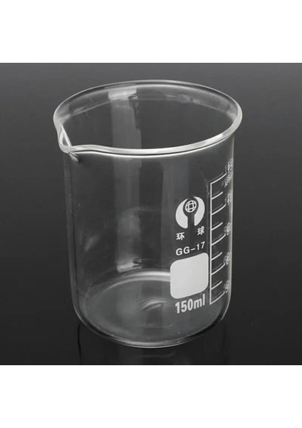 200ML Set 5ml - 100ML 150ML 200ML 250ML 300ML 400ML 500ML Borosilikat Cam Düşük Formlu Beher, Cam Damlalıklı Kimya Laboratuvarı Ağır Duvar (Yurt Dışından)
