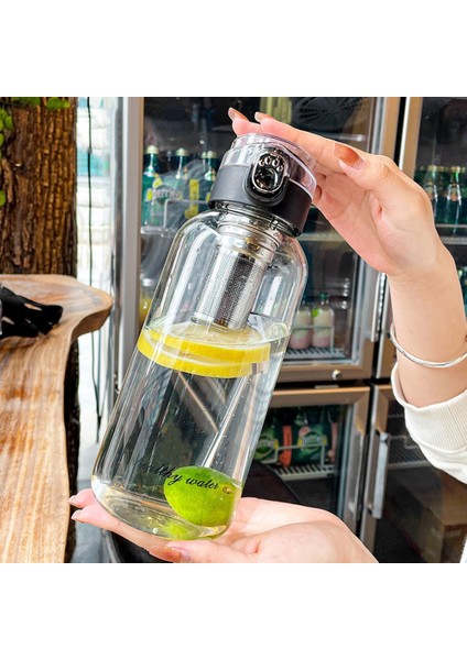 2000ML Cam Şişe, Renge Bakın 1 Litre Cam Su Su Şişesi Açık Seyahat Taşınabilir Içme Drinkware Kahve 1000ML Su Şişesi Camı Isıya Dayanıklı (Yurt Dışından)