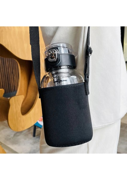 2000ML Cam Şişe, Renge Bakın 1 Litre Cam Su Su Şişesi Açık Seyahat Taşınabilir Içme Drinkware Kahve 1000ML Su Şişesi Camı Isıya Dayanıklı (Yurt Dışından)