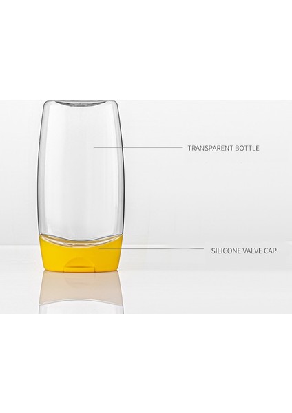 Temizle Şişe Şeffaf Kalınlaşmış Plastik Şişe Taşınabilir Bal Sıkılabilir Şişe Reçel Ketçap Alt Şişe (Yurt Dışından)