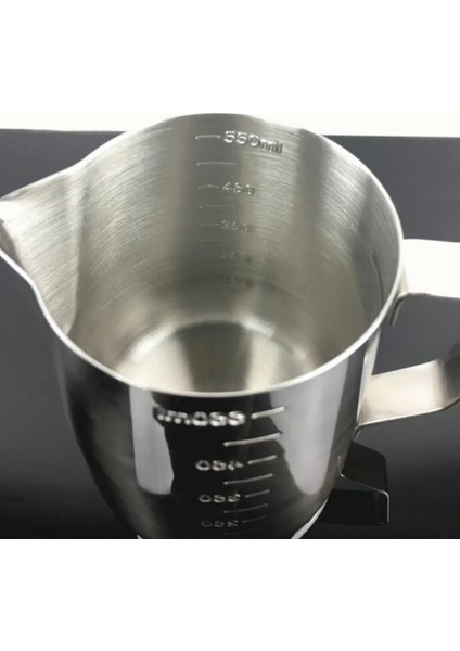 600 ml Yaratıcı Kalınlaşma Büyük Kapasiteli Paslanmaz Çelik Ölçüm Fincan Mezun Sivri Ağız Çelenk Fincan Ofis Renkli Kahve (Yurt Dışından)