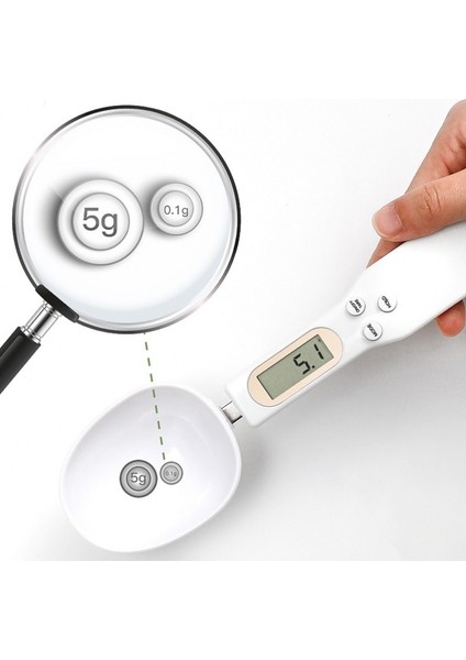 Yeşil Tartı Kaşık Ölçeği Ev Mutfak Aracı Elektronik Ölçüm Kahve Gıda Un Tozu Pişirme LCD Dijital Ölçüm Ayarlanabilir (Yurt Dışından) modelleri