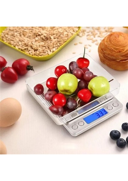 500 0.01G LCD Dijital Mutfak Terazisi Mini Cep Paslanmaz Çelik Hassas Takı Elektronik Dijital Terazi Mini Mutfak Terazisi Gıda Için (Yurt Dışından)