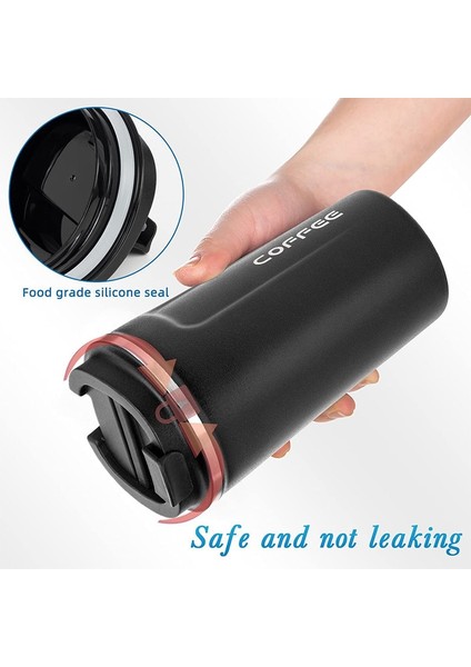 Kahve CUP001 500ML 510ML/380ML Sıcaklık Göstergesi Kahve Fincanı Paslanmaz Çelik Yalıtımlı Bardak Çok Fonksiyonlu Araba Bardağı Sızdırmaz Seyahat Su Bardağı (Yurt Dışından) indirimleri