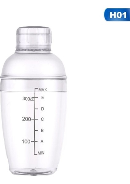 H01 Ev Kokteyl Shaker Şeffaf Reçine Kahve Bar Araçları Şişe Içecek Barware Içecek Ölçekli Parti Şarap Mikser Taşınabilir (Yurt Dışından)