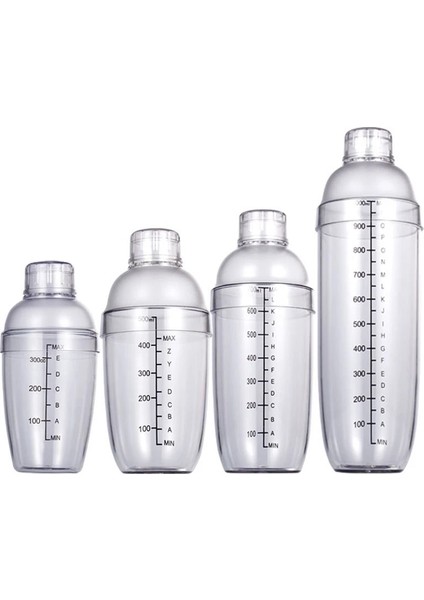 H01 Ev Kokteyl Shaker Şeffaf Reçine Kahve Bar Araçları Şişe Içecek Barware Içecek Ölçekli Parti Şarap Mikser Taşınabilir (Yurt Dışından)