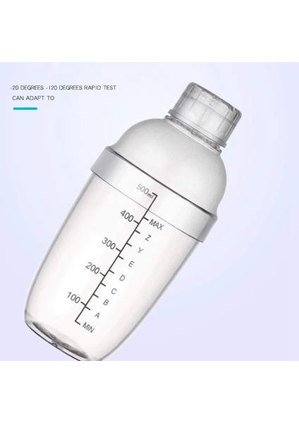 H01 Ev Kokteyl Shaker Şeffaf Reçine Kahve Bar Araçları Şişe Içecek Barware Içecek Ölçekli Parti Şarap Mikser Taşınabilir (Yurt Dışından)