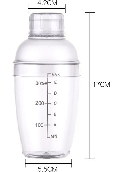 H01 Ev Kokteyl Shaker Şeffaf Reçine Kahve Bar Araçları Şişe Içecek Barware Içecek Ölçekli Parti Şarap Mikser Taşınabilir (Yurt Dışından)