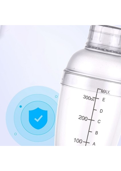 H01 Ev Kokteyl Shaker Şeffaf Reçine Kahve Bar Araçları Şişe Içecek Barware Içecek Ölçekli Parti Şarap Mikser Taşınabilir (Yurt Dışından)