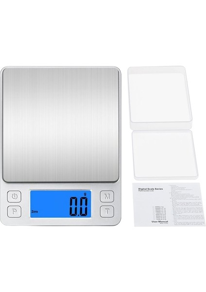 Gümüş 1 LCD Ekran Kahve Terazisi Yüksek Hassasiyetli Mutfak Terazisi Şarj Edilebilir Çok Fonksiyonlu 3 kg Aralığı Elektronik Tartı Ev Gereçleri (Yurt Dışından)