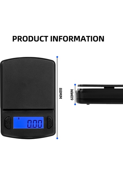300G 0.01G Tartı 200G/300G/500G x 0.01G Elektronik Hassas Terazi Denge Dijital Mini Mutfak Terazisi Elektronik Cep Ölçeği (Yurt Dışından) fiyatları