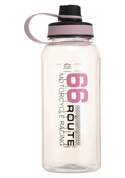 Pembe 66 2600ML 1.5 Litre Bpa'sız Filtreli Spor Şişe Büyük 2600ML Içme Şişesi Su Isıtıcısı Su Şişesi Kaynar Su Için Su Şişesi Bardağı (Yurt Dışından)