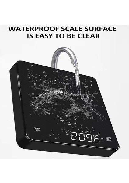 Mavi Pedsiz 3kg Siyah Ayna Kahve Terazisi Zamanlayıcı LED Elektronik Denge 3kg/0.1g Yüksek Hassasiyetli Dijital Gramer Tip-C Şarj Mutfak Ağırlıkları (Yurt Dışından) indirimleri