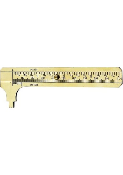 100MM Bakır Ölçekli 2022 Yeni Ölçü Ölçüm Aracı Cep 0-100MM Mini Pirinç Sürgülü Ölçer Sürmeli Kumpas Ölçme Araçları (Yurt Dışından) fırsatları