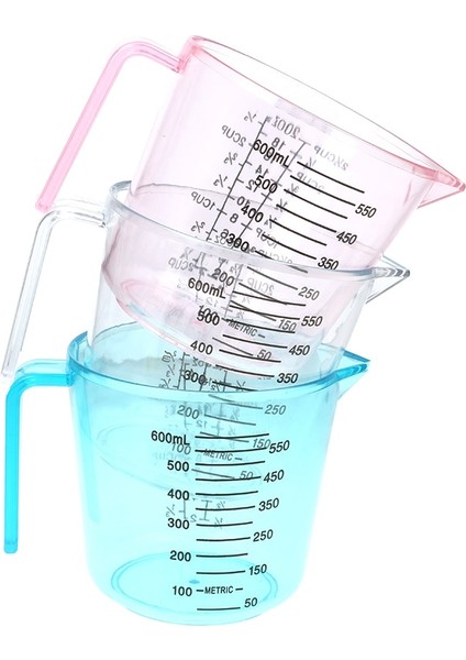 Mavi 600ML Plastik Ölçüm Kabı Şeffaf Ölçekli Gösterisi Şeffaf Kupa Dekantör Şişe Ağzı Ölçüm Cihazı Mezun Ölçüm Kabı Mutfak Gereçleri Sürahiler (Yurt Dışından) indirimleri