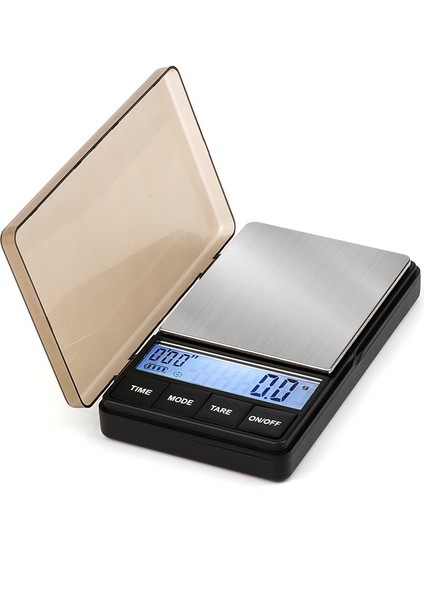 Stil 1 Zamanlayıcılı Kahve Terazisi 0.1G/1000G LCD Ekranlı Dijital Gram Ölçeği Küçük ve Kullanışlı Barista Ölçeği Buzlu Doku Espresso Ölçeği (Yurt Dışından)