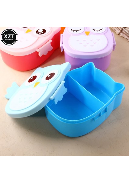 Mor 1 Adet Sevimli Karikatür Baykuş Plastik Mühür Yemek Kabı Moda Uygun Çocuk Okul Piknik Taşınabilir Bento Sofra Piknik Seti (Yurt Dışından) indirimleri