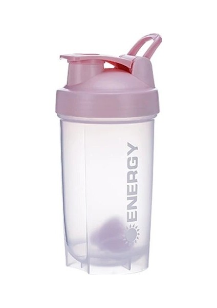 A03 500ML Spor Su Şişesi 500ML Protein Shaker Açık Seyahat Taşınabilir Meyve Suyu Bardağı Toz Kutusu ile Kahve Kupaları Sızdırmaz Içecek Şişesi (Yurt Dışından)