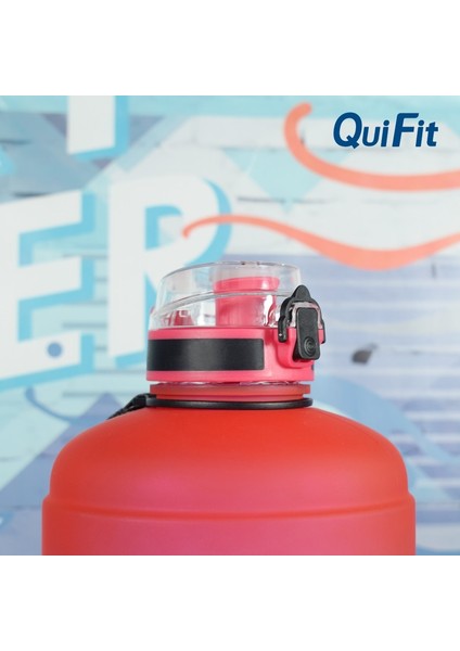 Mavi 2,2l QUIFIT2,2L/3,78LSIÇRAYAN Saman Spor Galon Su Şişesi Fitness/ev/dış Mekan, Toz Geçirmez ve Sızdırmaz Su Şişesi Yapar (Yurt Dışından) indirimleri