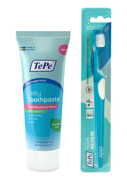 Daily Diş Macunu 75 Ml + Tepe Nova Medium Diş Fırçası