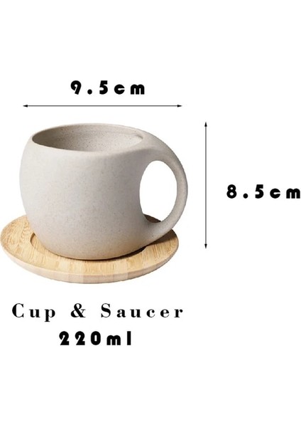 Fincan Seti 220 ml Retro Seramik Kupa Kumtaşın Kahve Fincanı Süt Kupası Ev Japon Yaratıcı Çay Fincanı Ofis Içme Kupa Kahvaltı Fincan (Yurt Dışından)